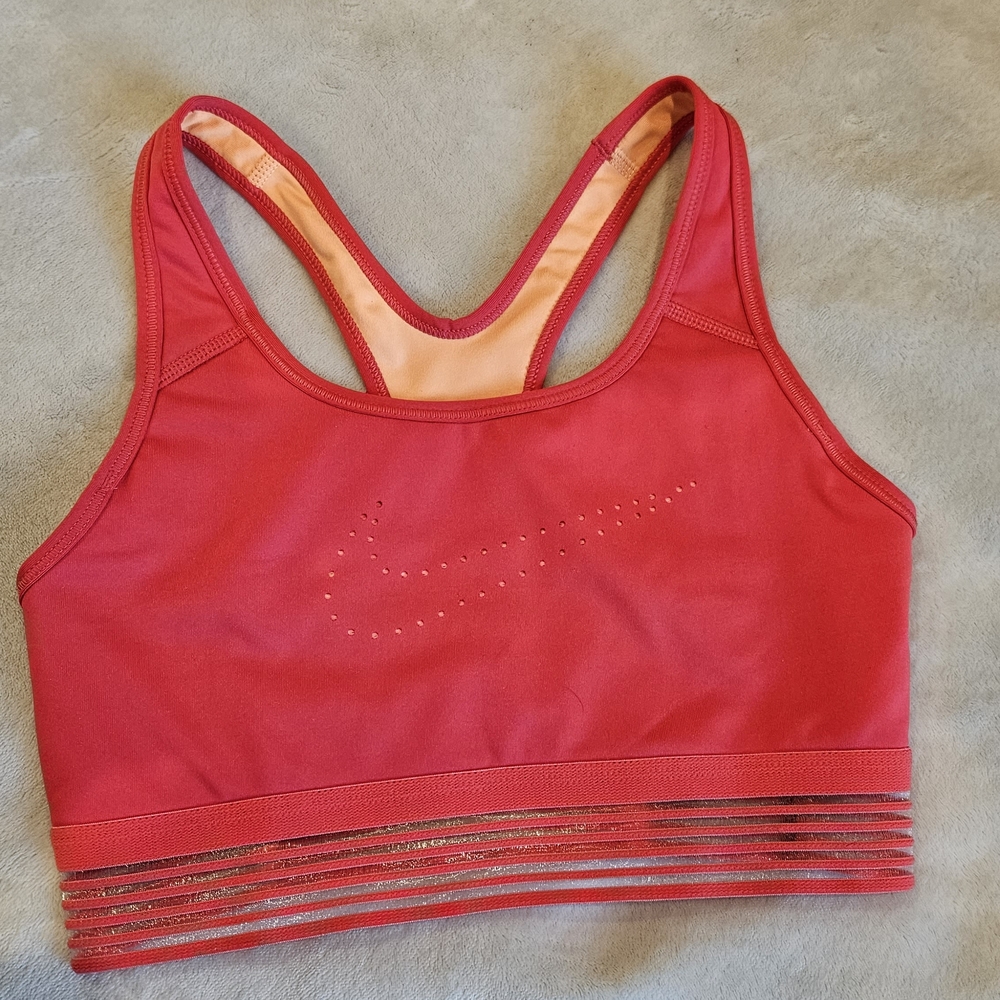 Nike Red and Orange Sports Bra